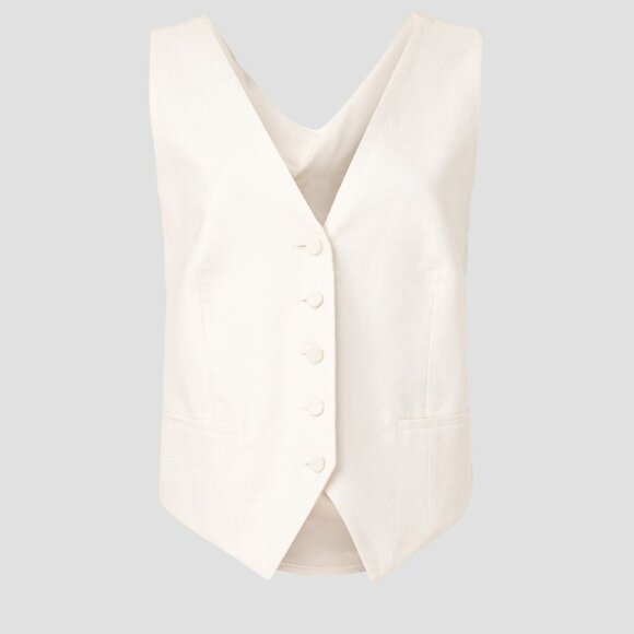 Nina Ricci Cady Drapped Open-Back Vest, 38 - Picture 3 of 10